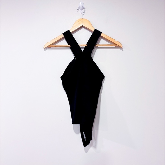 HEYSHAPE Black crossover halter bodysuit | Sculpting shapewear | Medium/Large * - Picture 4 of 12